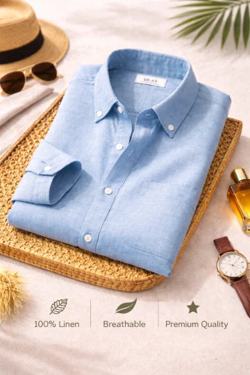 Men's Premium Linen Shirt Combo Set 5 Linen Shirts Combo Pack (4 Shirts)