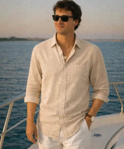 Lemon Premium Linen Shirt
