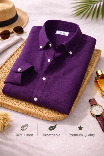 Men's Premium Linen Shirt Combo Set 5 Linen Shirts Combo Pack (4 Shirts)