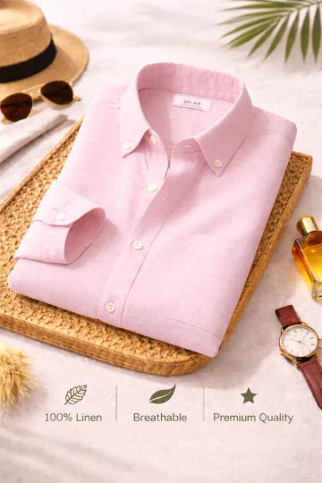 Men's Premium Linen Shirt Combo Set 5 Linen Shirts Combo Pack (4 Shirts)