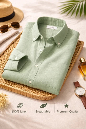 Men's Premium Linen Shirt Combo Set 5 Linen Shirts Combo Pack (4 Shirts)