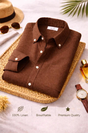 Men's Premium Linen Shirt Combo Set 5 Linen Shirts Combo Pack (4 Shirts)