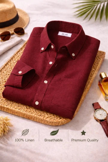 Men's Premium Linen Shirt Combo Set 5 Linen Shirts Combo Pack (4 Shirts)