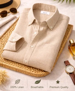 Men's Premium Linen Shirt Combo Set 5 Linen Shirts Combo Pack (4 Shirts)