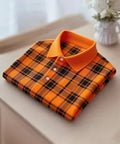 Men’s Business Casual Plaid Button Short Sleeve Shirt