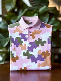 Men’s Classic Business Logo Button Short Sleeve Shirt