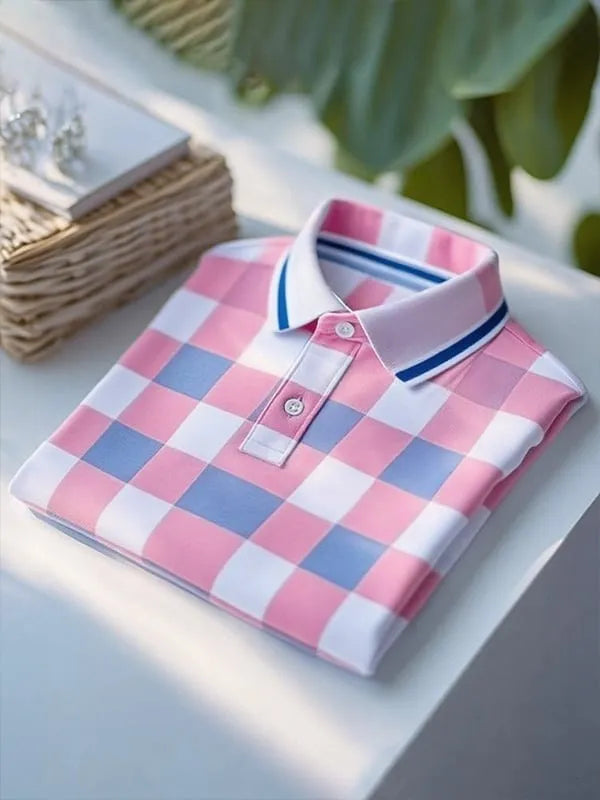 Men’s Classic Business Button Short Sleeve Shirt