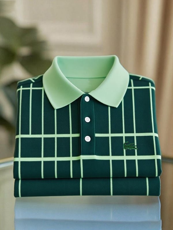 Balltoy Men’s Classic Business Logo Button Short Sleeve Shirt