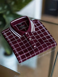 Men’s Classic Business Logo Button Short Sleeve Shirt