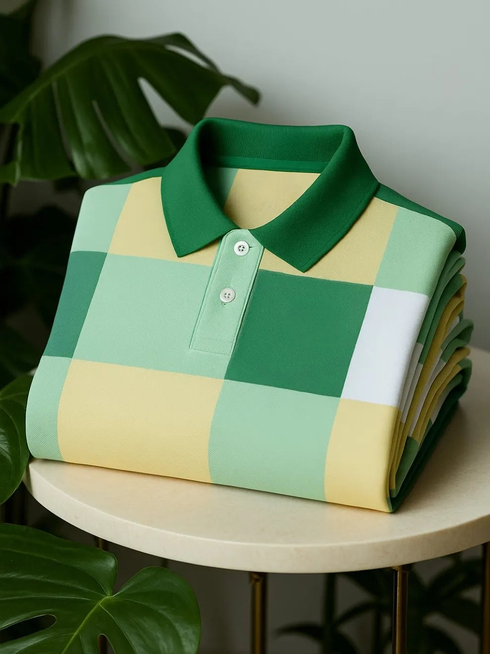 Men’s Classic Business Old Money Button Short Sleeve Shirt