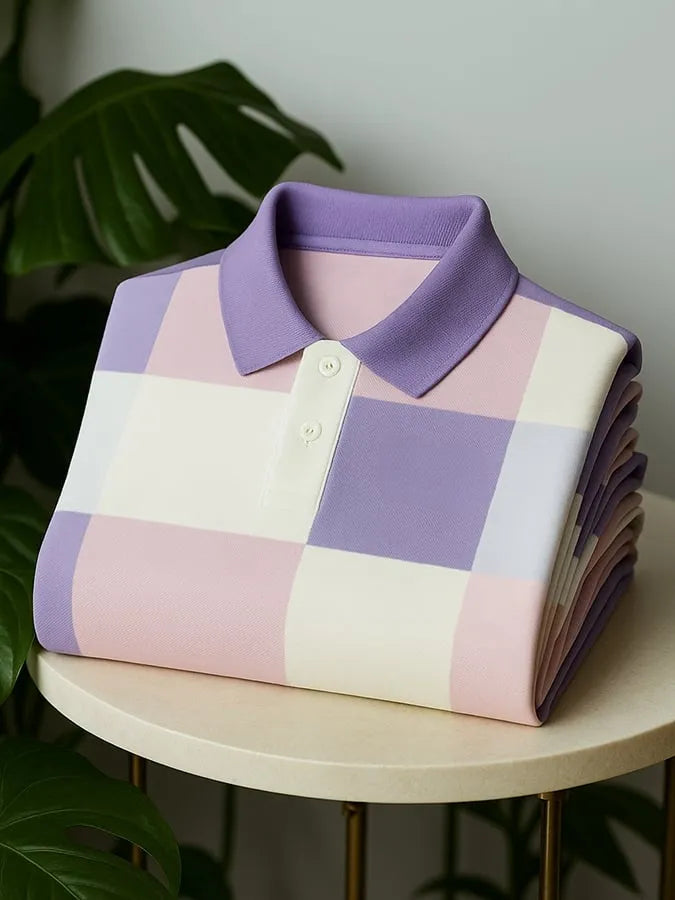 Men’s Classic Business Old Money Button Short Sleeve Shirt