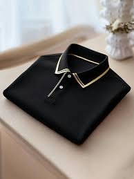 Men’s Classic Business Logo Button Short Sleeve Shirt